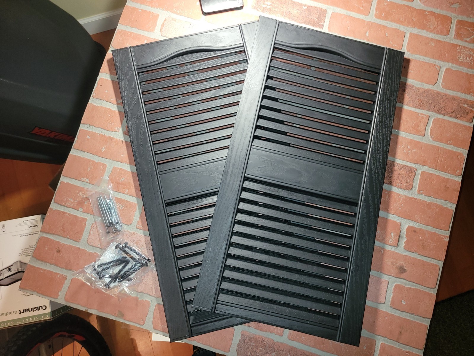 Vinyl Shutters 14.5in. Wide X 27in Long. Mid-America “Brand New” Still In Box.