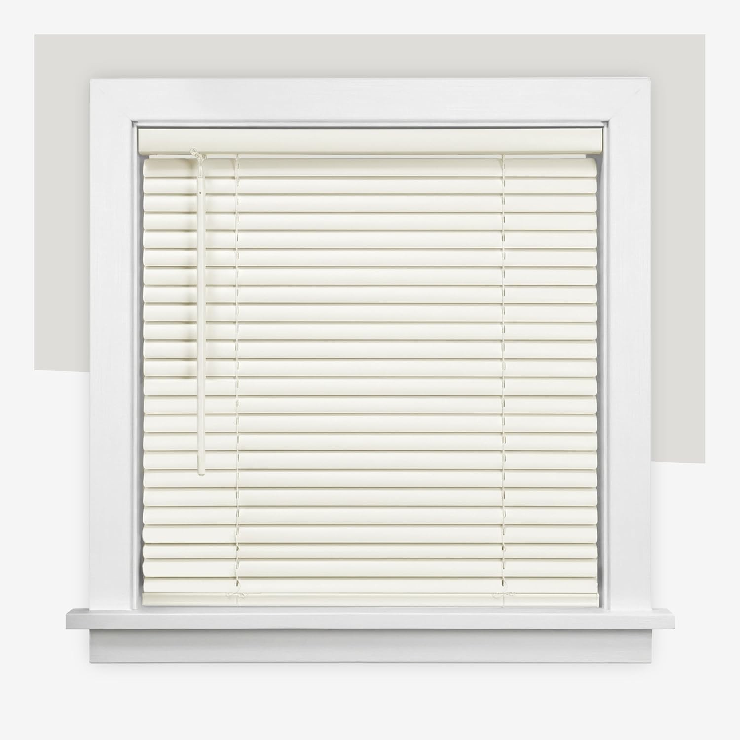 Cordless Mini Blinds, Light Filtering & Durable Vinyl, 29″W x 48″H, Easy Mount