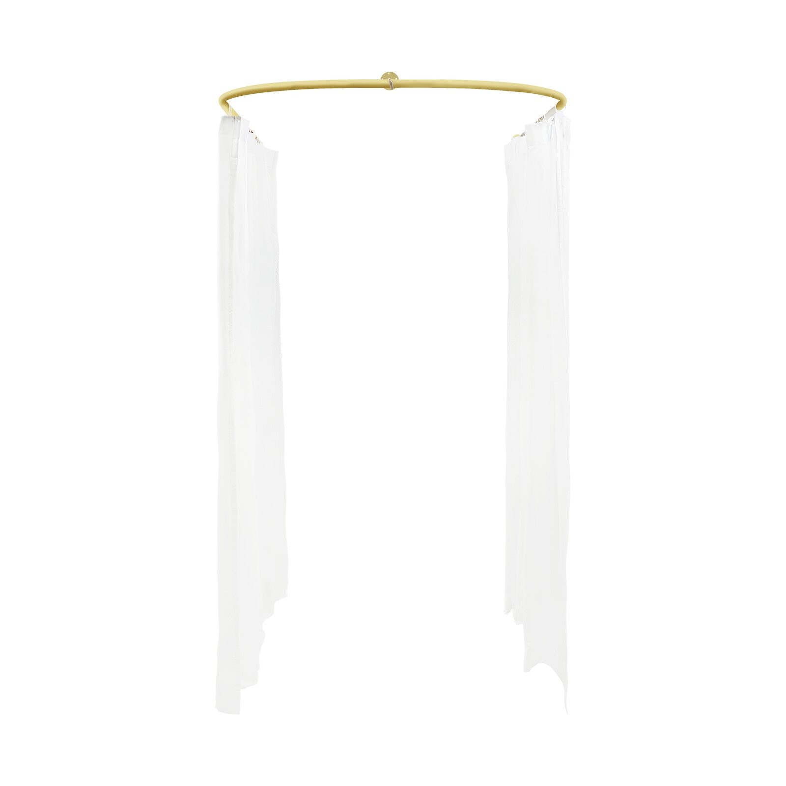 Beauty Salon Partition Curtain Divider w/ Curtain U-Shaped Room Partition Rod