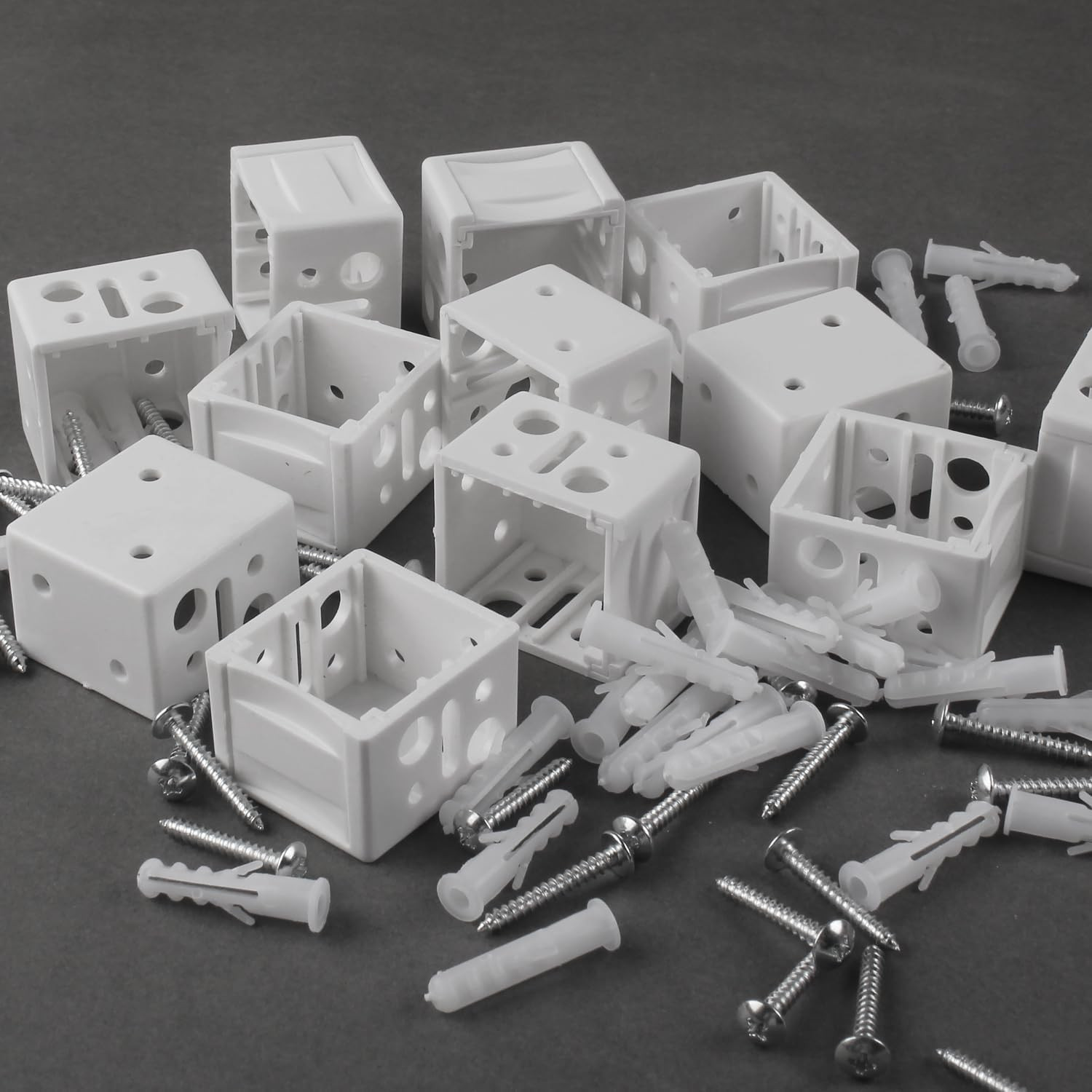 12 Pcs 1 Inch Blind Brackets Mini Blind Brackets Blinds Box Mounting Bracket Win