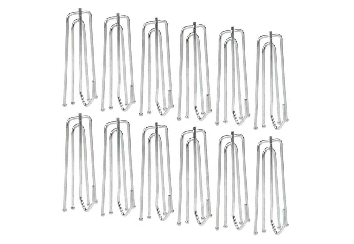 50 DOUBLE PLEAT DRAPERY DRAPES CURTAIN HANGERS HOOKS CLIPS NEW 4END HOOKS