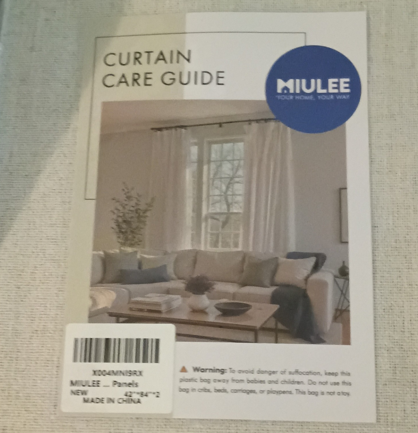 4 Sets Of 2 MIULEE Sheer Linen Curtain Panels 42×84 White Rod Pocket Modern