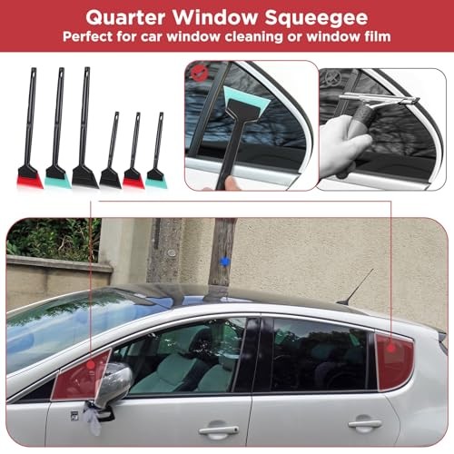 6Pcs Window Tint Tools, Mini Squeegee Kit, Small Quarter Window Tint Squeegee,