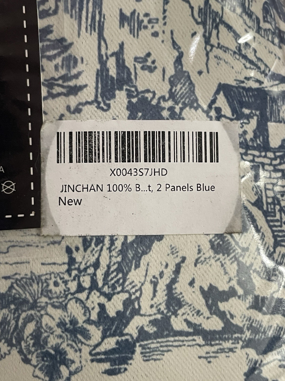Jin Chan Window Treatment 100% Blackout Curtains 2 Panels 84”x50” Blue