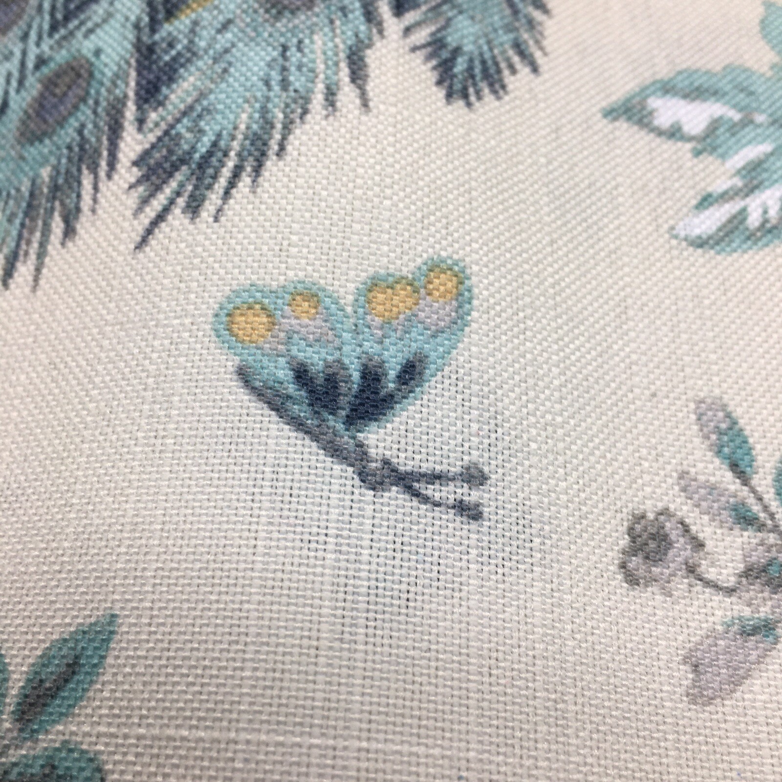 Laura Ashley Belvedere Peacock 2 Window Curtain Panel Set Blue Turquoise 38×96
