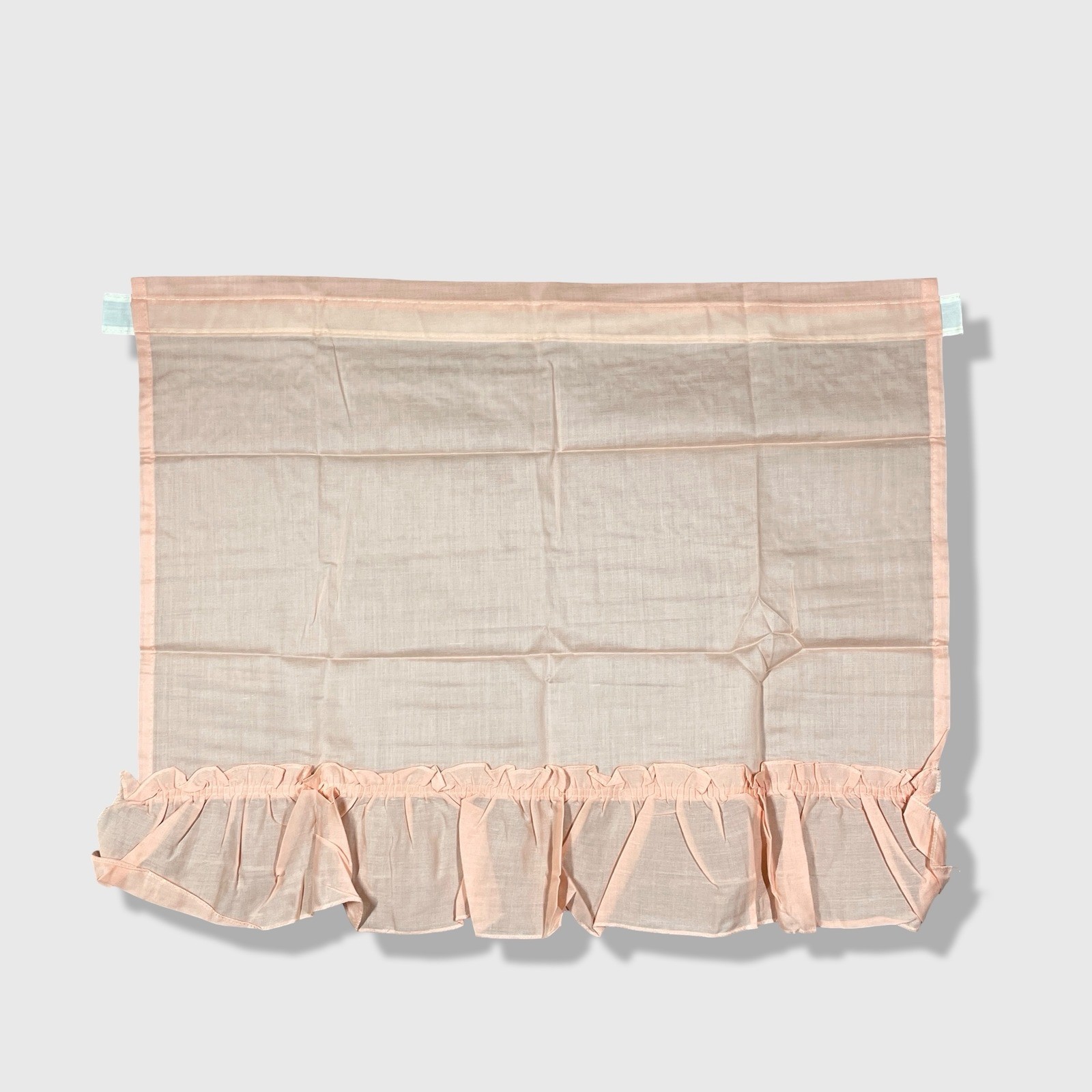 Unbranded Ruffle Cafe Curtains Panels Home Pink Shabby Chic Cottagecore 4pc Set