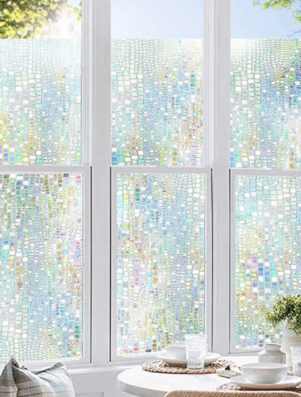 Modern Colors Opaque Waterproof PVC Glass Window Privacy Sticker For Home Decor