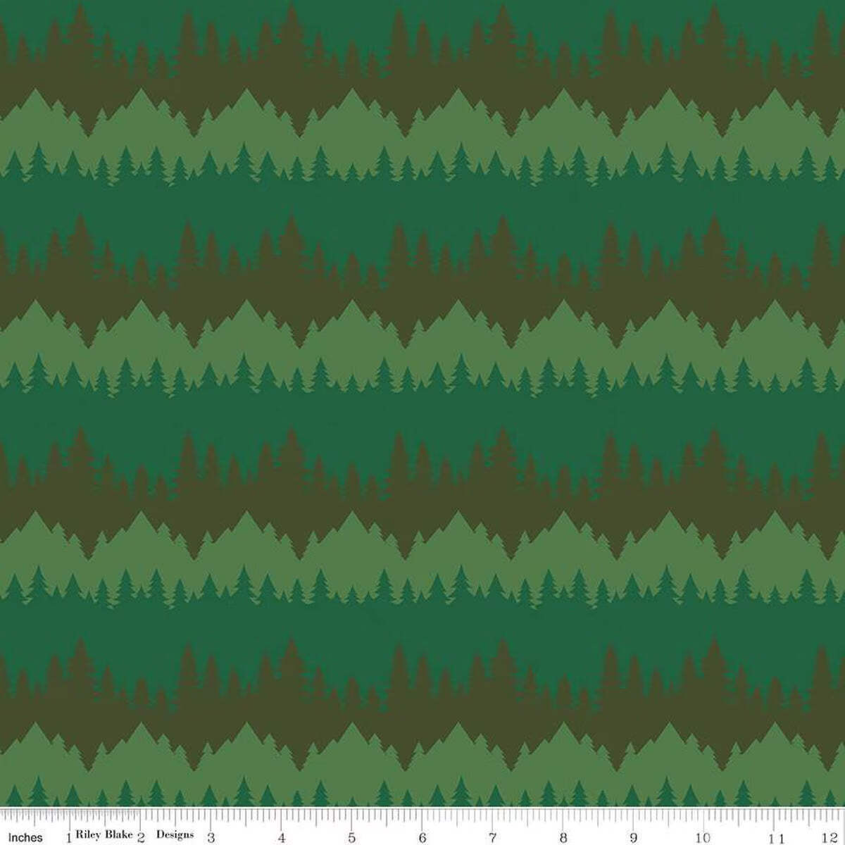 Handmade Valance or Curtain Panel Only You Smokey Bear Tree Stripe Forest