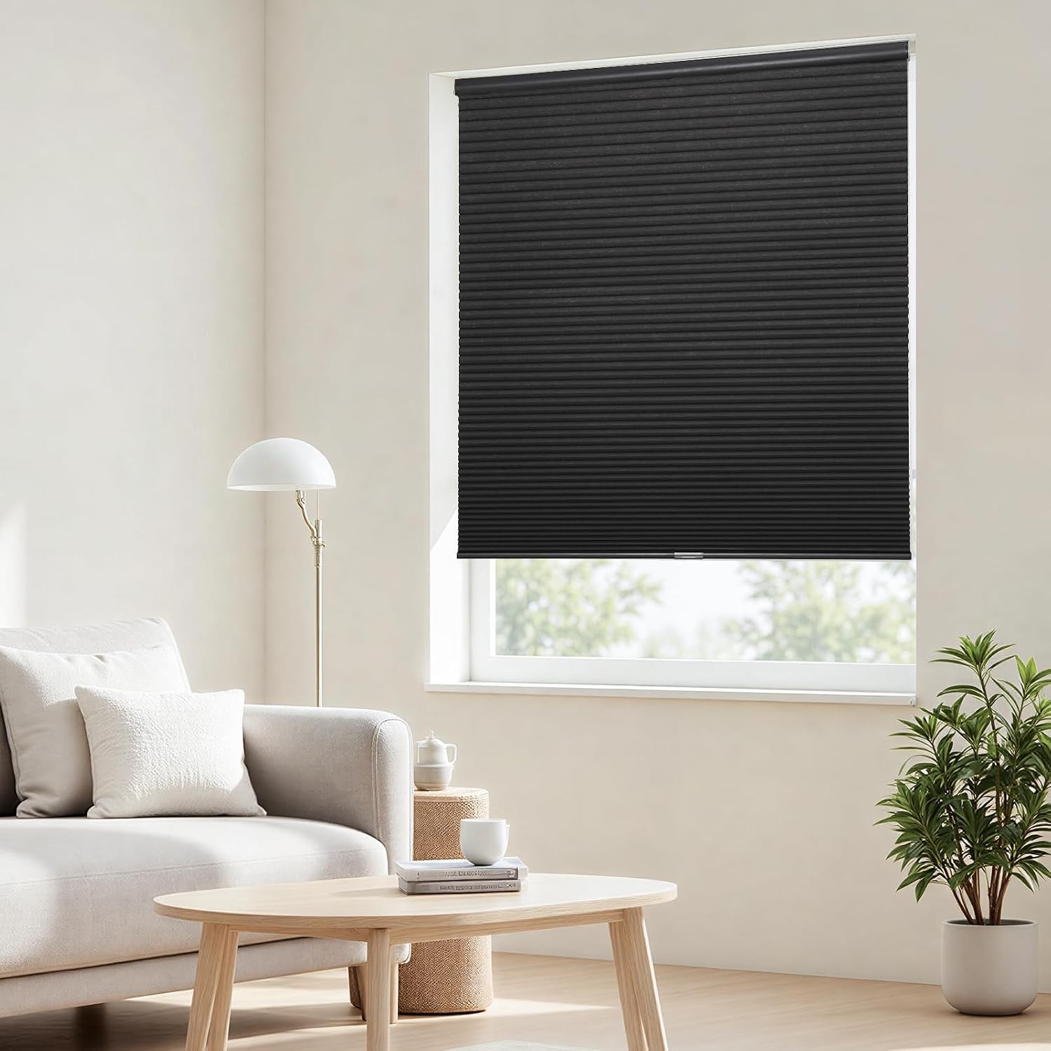 Joydeco Cellular Shades, Cordless Blackout Shades for Indoor Windows, Honeycomb