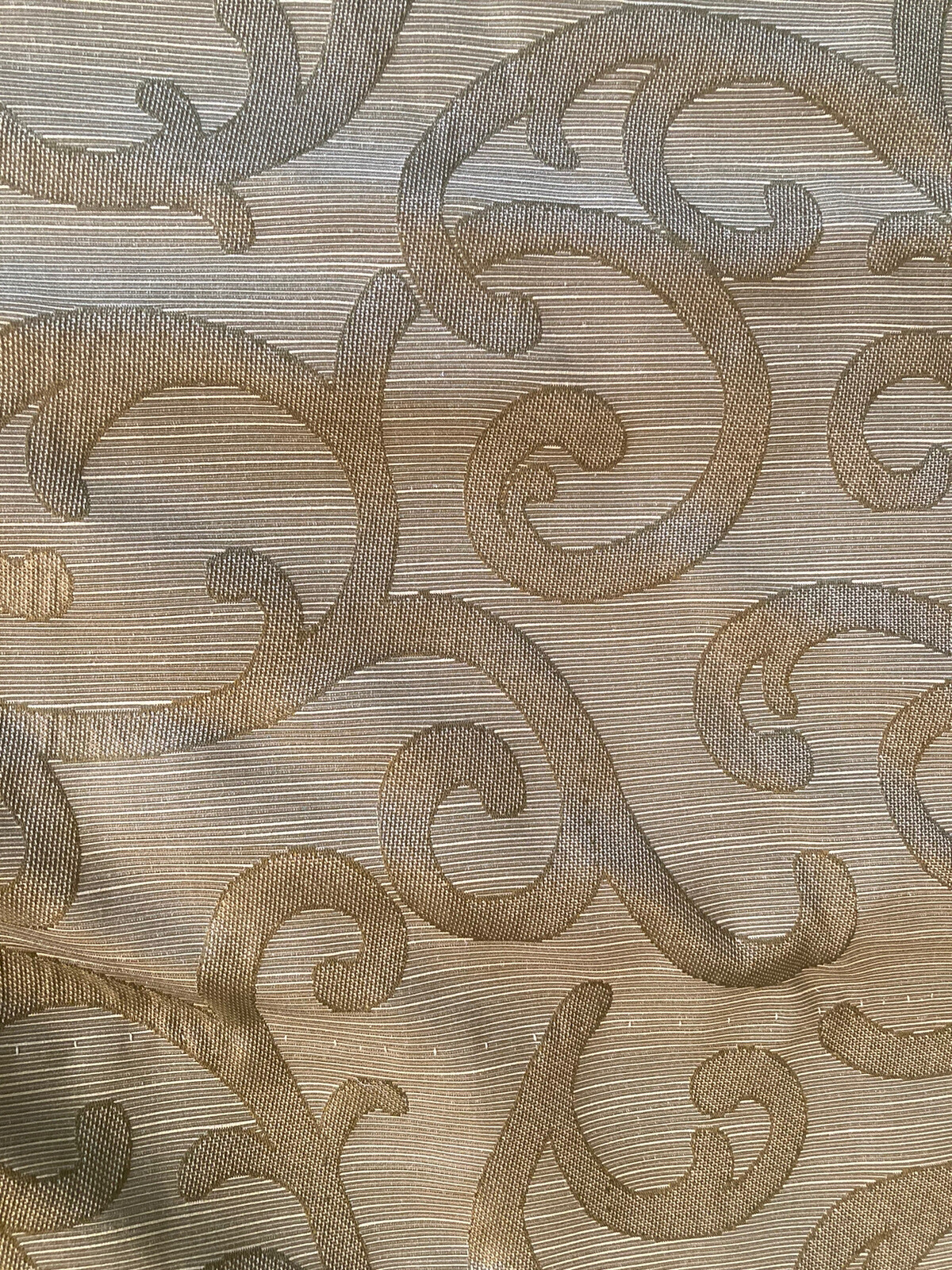 Custom Drapes Moss Green Golden 185”W x 99”L Triple Pinch Pleats Blackout Lined