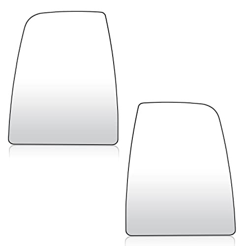 Driver and Passenger Side View Mirror Upper Glass Driver Left+Passenger Right