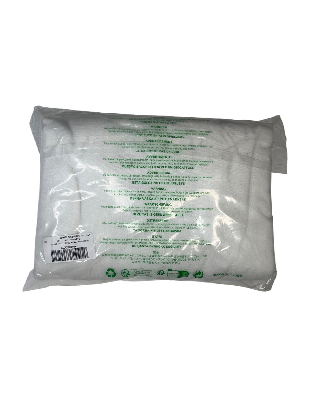 Nicetown White Sheer Linen Curtain Pack of 1 W52 X L84 With Grommets New