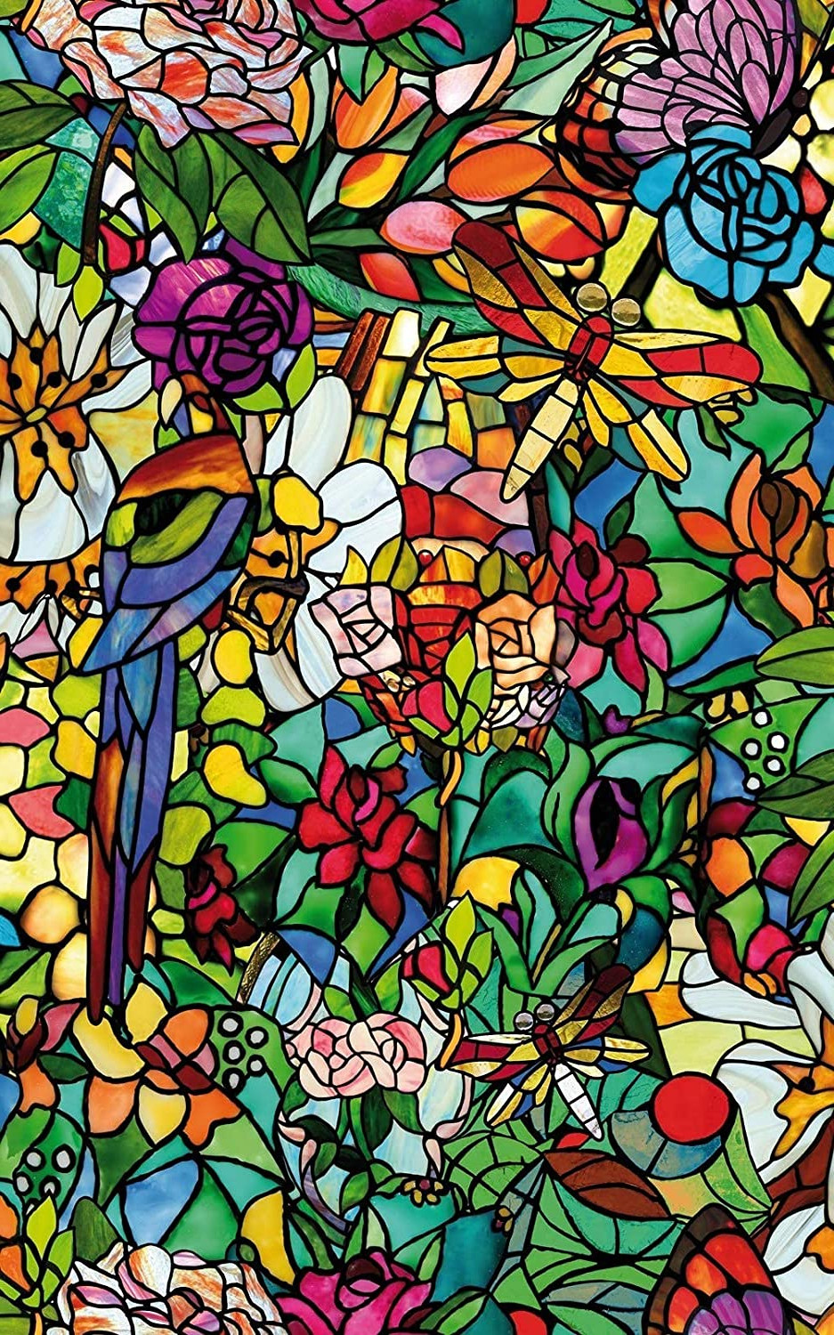 Window Film Stained Glass Self Adhesive Privacy Light Filter Cabinet Shower Door