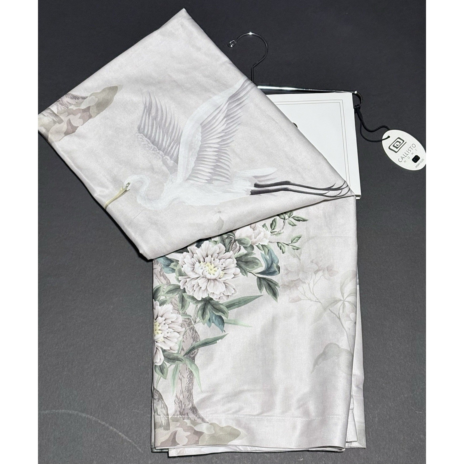 Callisto Home Heron Bird Window Curtains Panels 38 X 96” Set Of 2 Panels Blush