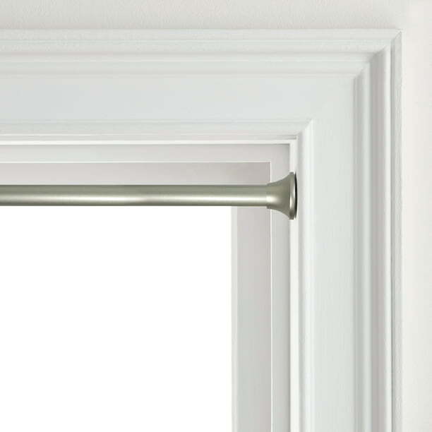 Adjustable Curtain Tension Rod 30″- 52″ Inside Window Frames 3/4″D Tension Rod