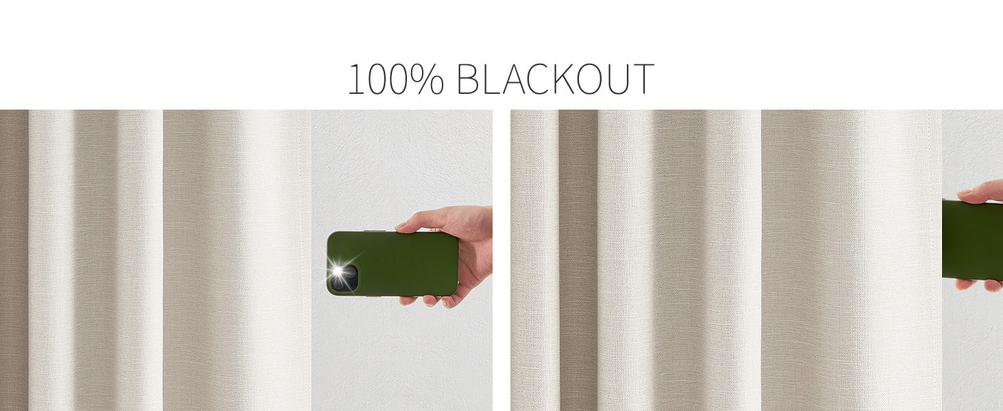 Extra Wide 100 Inch Length Blackout Curtains & Drapes 96 Inches Long 2 Panels