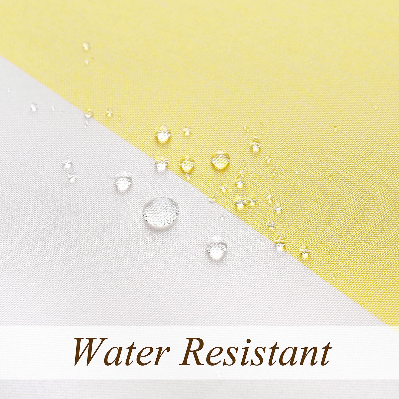 WEST LAKE Yellow Water Resistant 70″W x 72″L (Pack of 1), Color Block