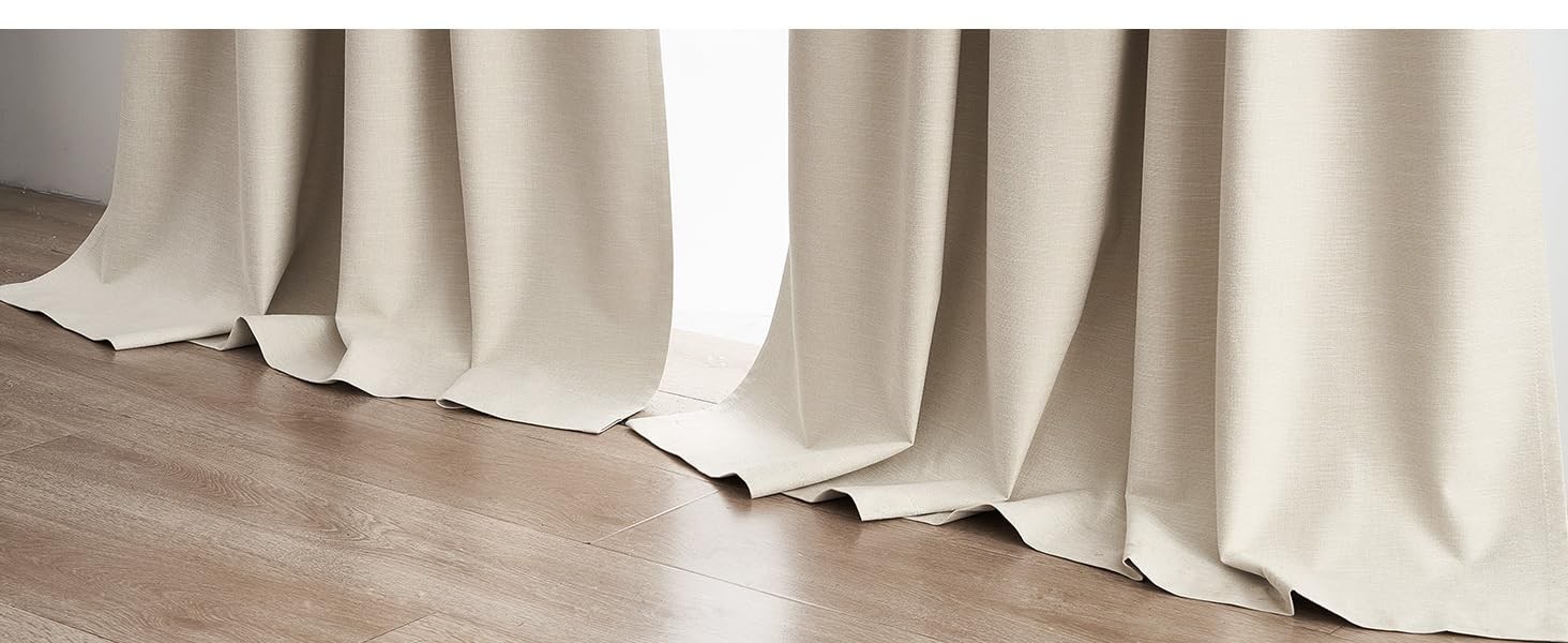 Extra Wide 100 Inch Length Blackout Curtains & Drapes 96 Inches Long 2 Panels