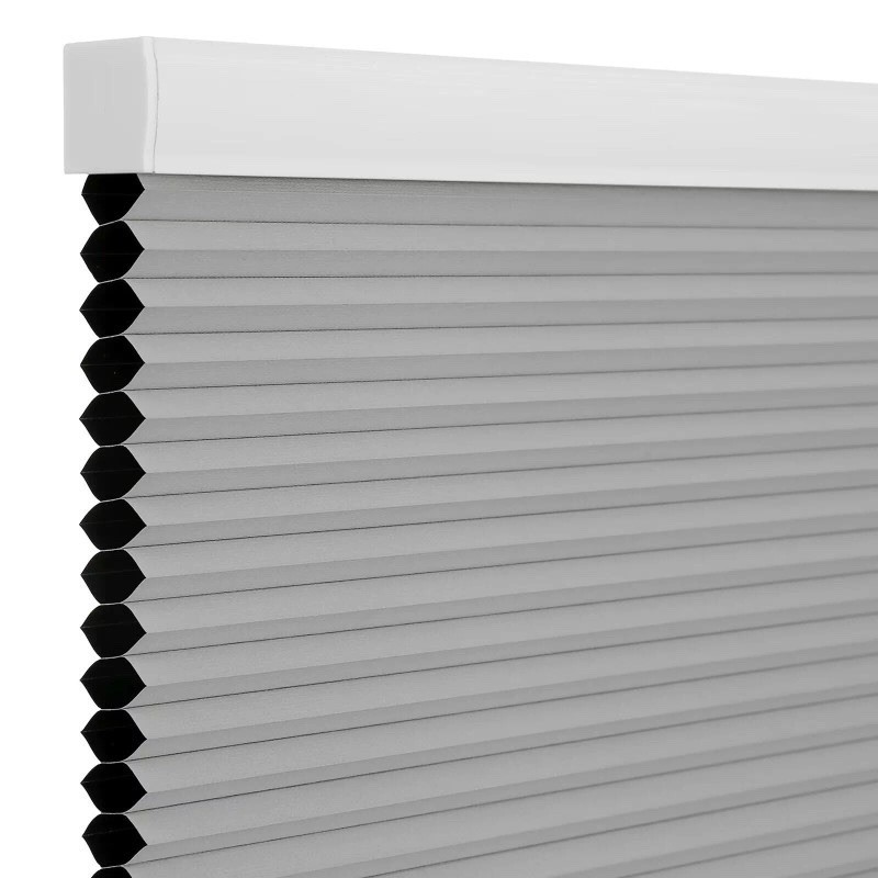 Changshade Blackout Cordless 34”x72” Honeycomb Cellular Shades Grey
