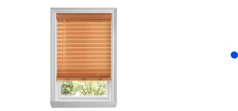 H D Chestnut Cordless Room Darkening 2.5 in. Premium Faux Wood 27 in. W x 72 in.