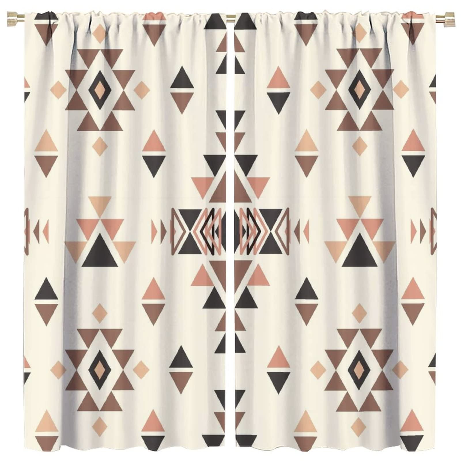 JESTRONRY Aztec Print Pattern 42″W x 45″L (Pack of 2),