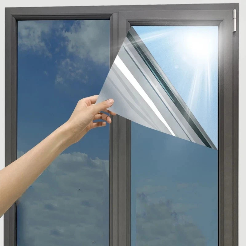 One Way Mirror Tint Window Film Privacy Protect UV Reflective Sun Block For Home