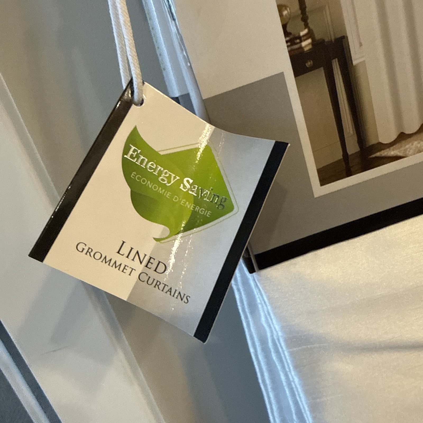 Grommet Top Window Curtain Panels Lined Energy Saving Blackout Drapes 2PC 38×95”