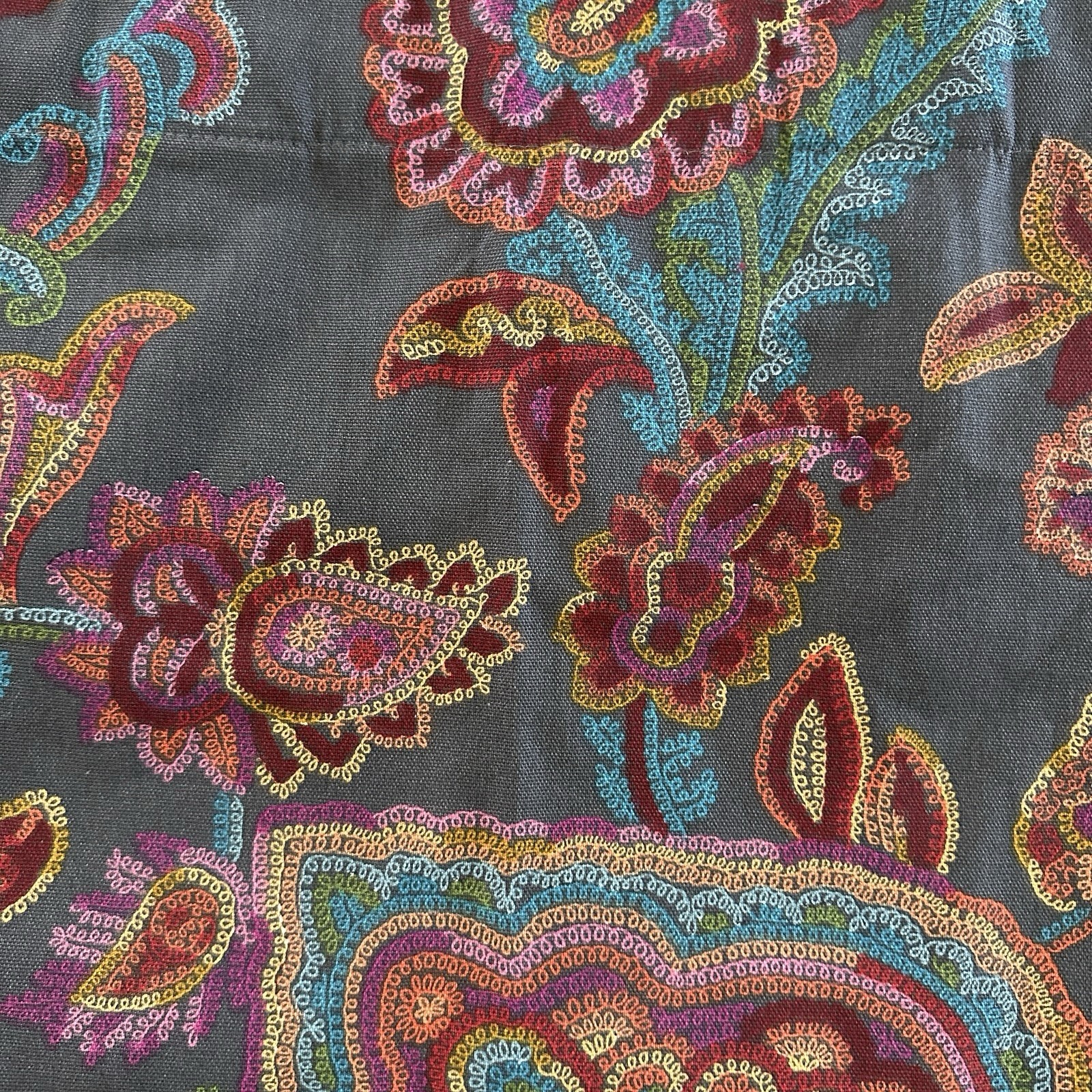 Set of 2 Beautiful World Market Lined Curtains Drapes Panels 48”x84” Confetti