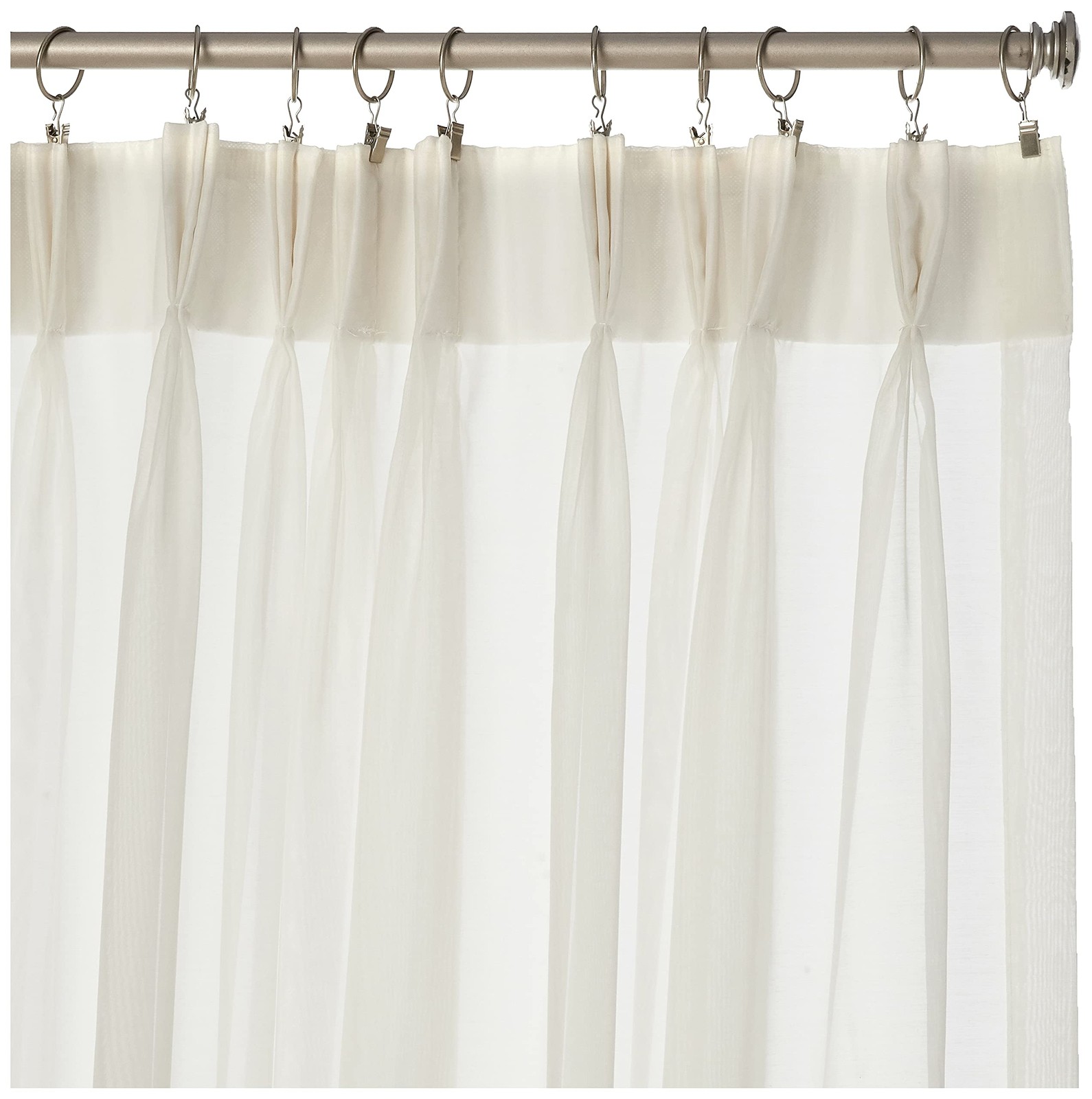 Style Master Splendor Pinch Pleated Drapes Pair, 2 of 60″ by 84″, Beige