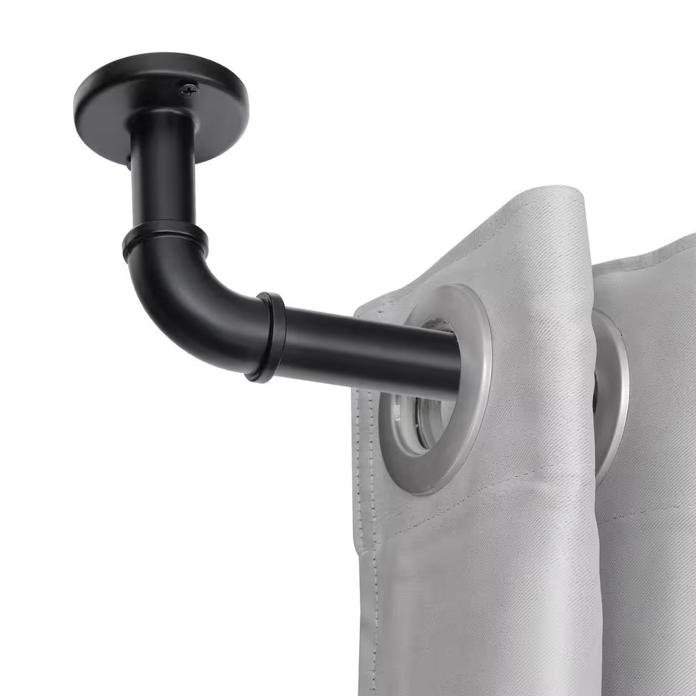 28 In. 48 In. Rustic Style 1 In. Wrap around Heavy Duty Single Blackout Curtain