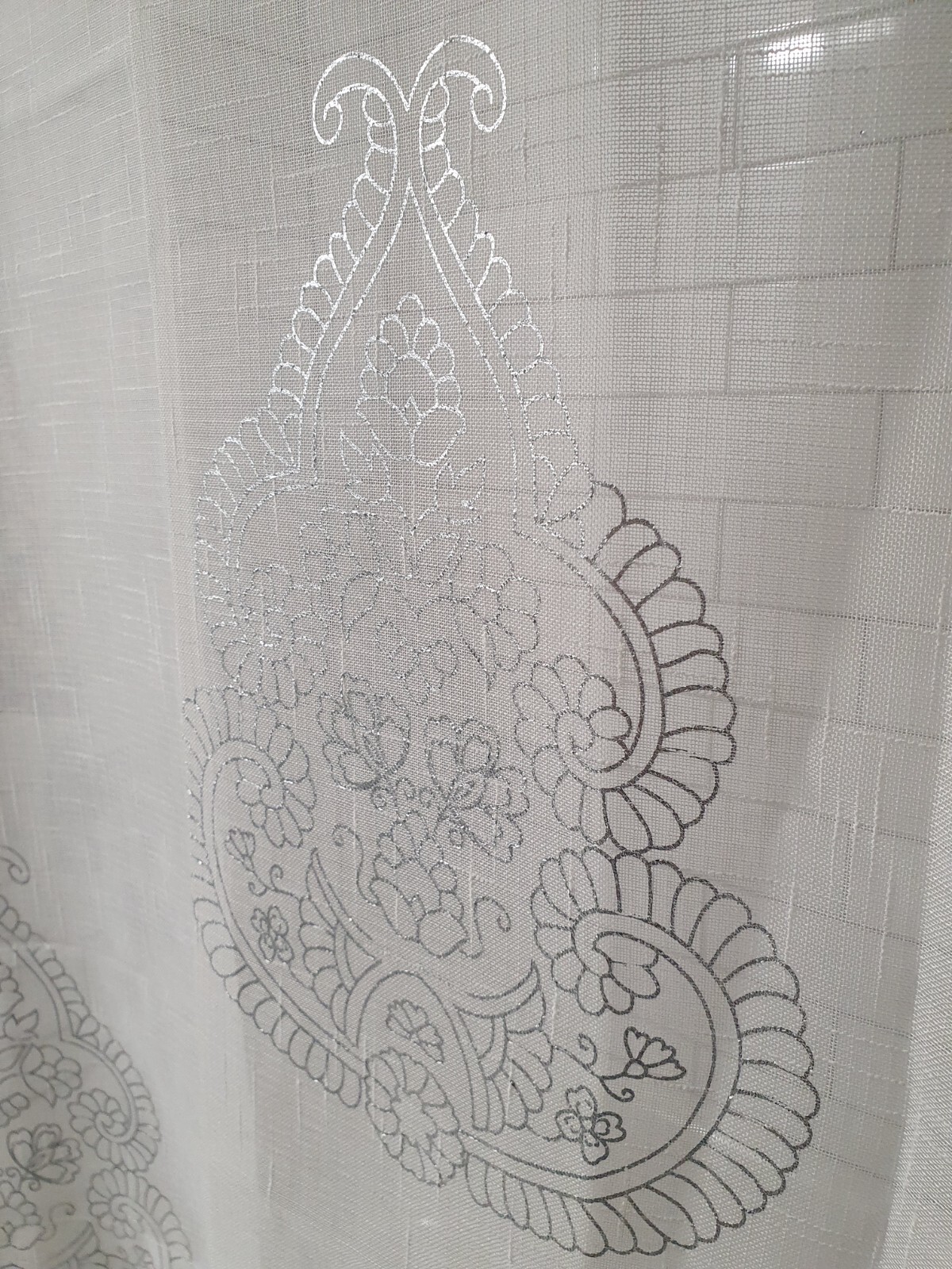 Curtains Draperies 4 Panels White Silver Romantic Opaque Duck River Rod Pole