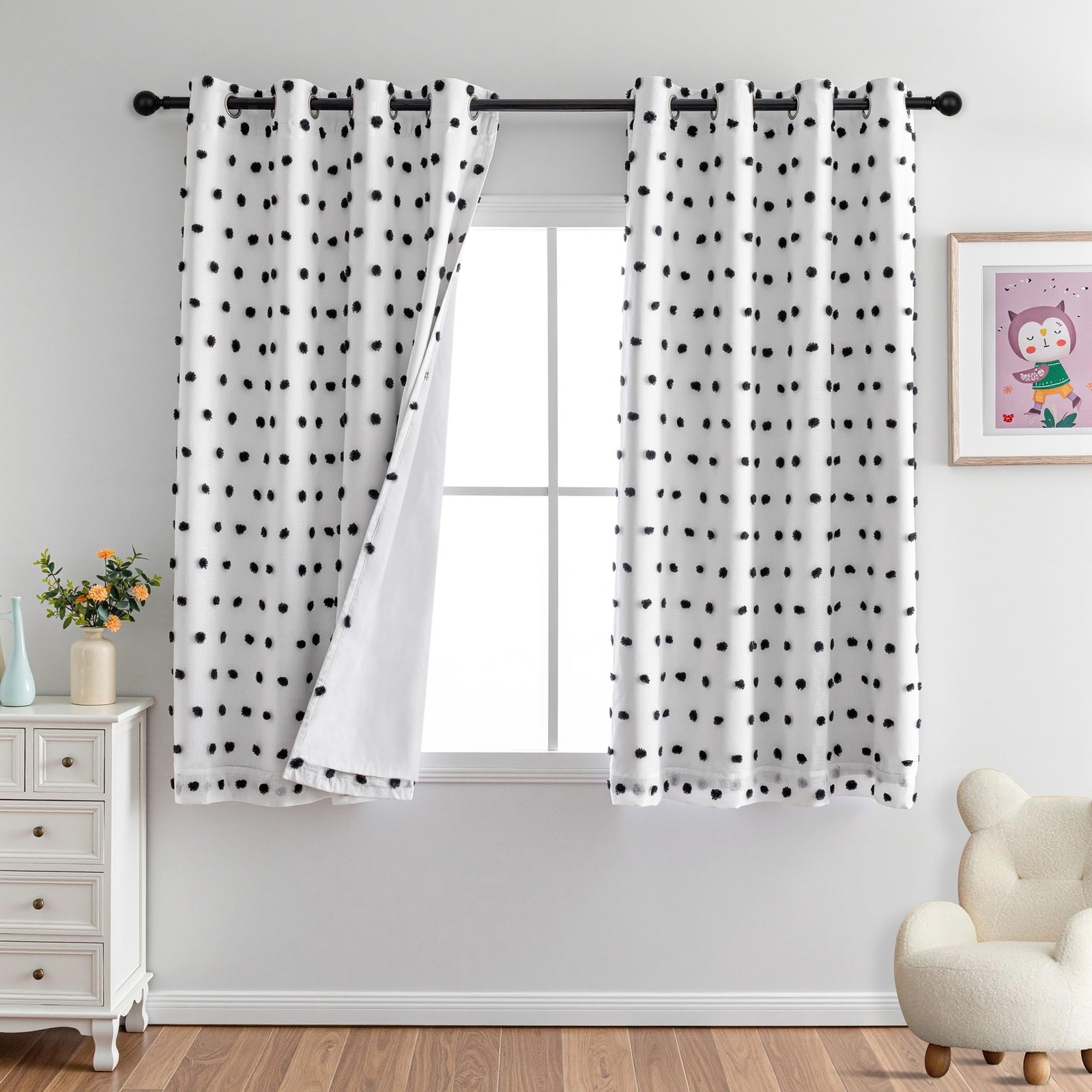 Blackout Curtains for Kids Bedroom 100% Light Block Out Thermal Insulated Cur…
