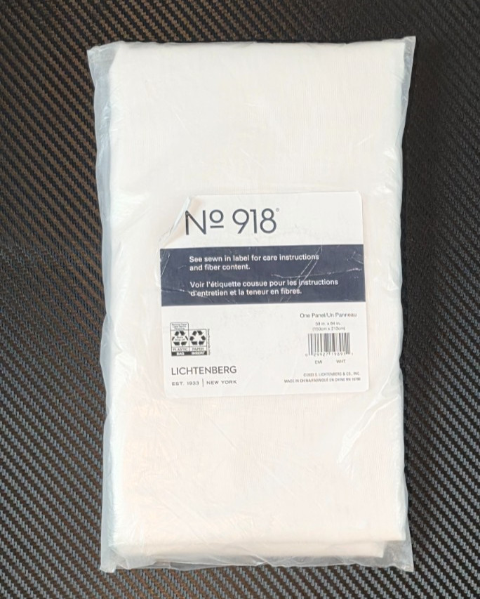 Lichtenberg No. 918 Emily Sheer Curtain Panel White 59” X 84”