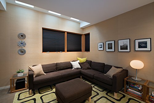 6 Pack Window Sun Shade Pleated Pull Down Cordless Blackout UV Light Movie Room