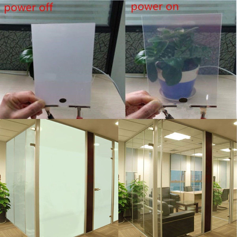 15cm*20cm White To Opaque Smart Film PDLC Smart Film Switchable Glass Tint Decor