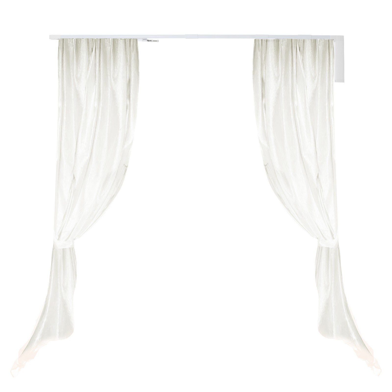 Smart Wi-Fi Enabled Motorized Curtain Track Adjustable Curtain Rod for Bedroom