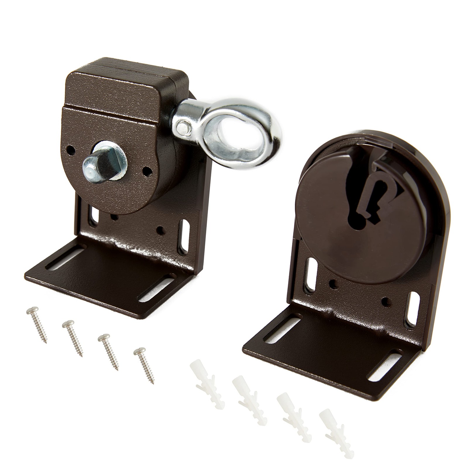 Lihopefe Sunshade Replacement Bracket, Metal Cordless bracket, Brown