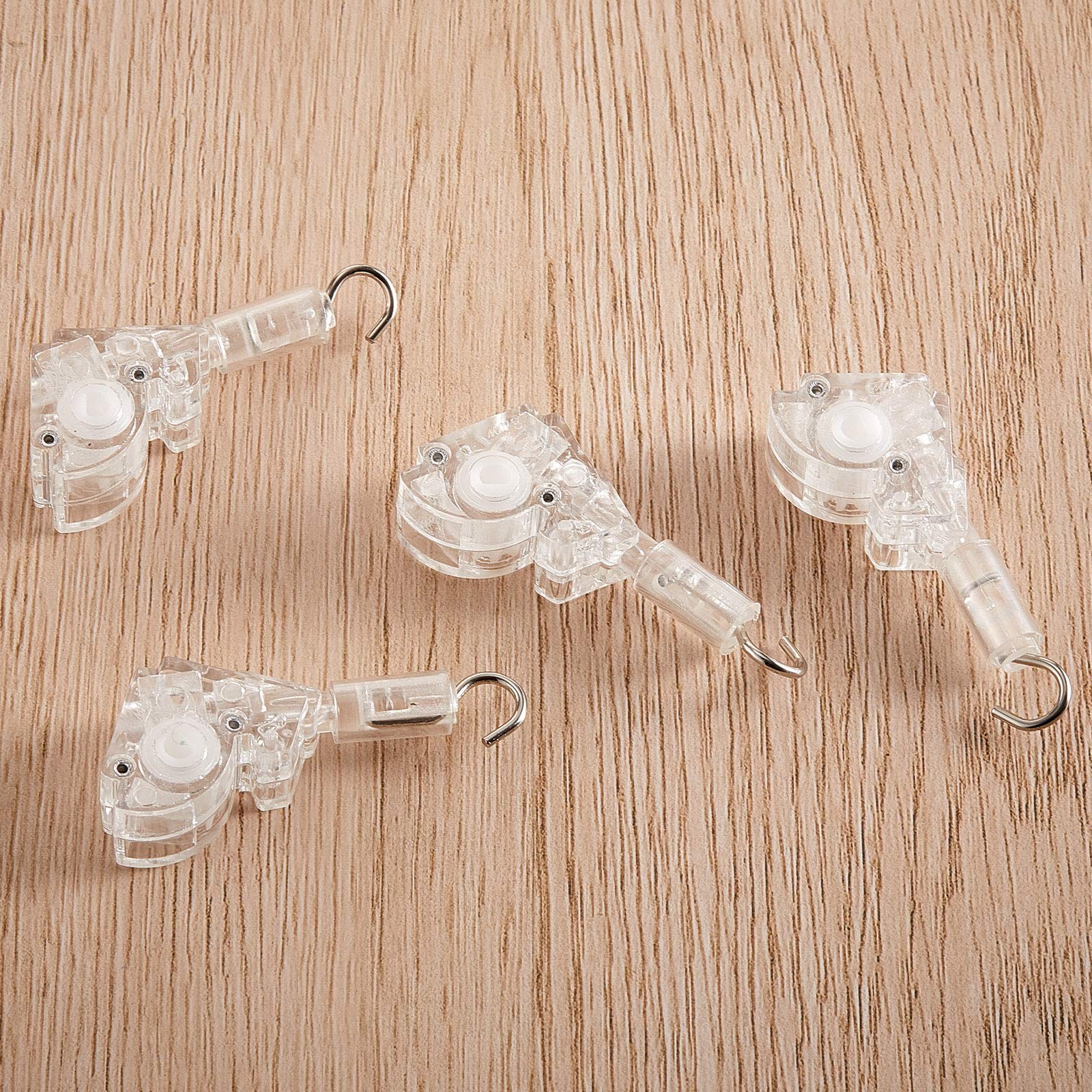 4 Pieces Blind Wand Tilter Control for 1 Inch Mini 1 Inch, Transparent