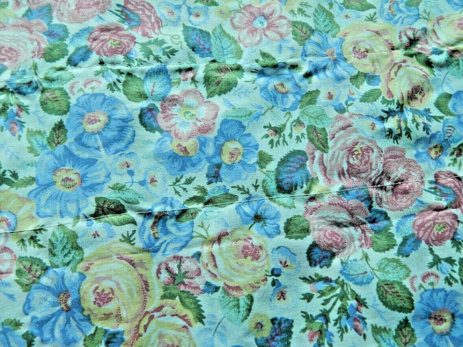 Laura Ashley Quartet Valance pink and blue floral pattern USA 84″ x 18″ NWOT