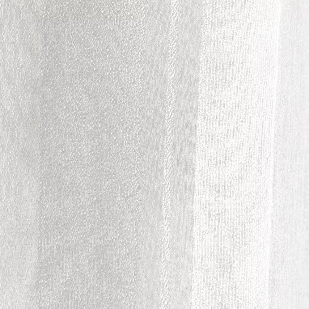 Apollo Winter White Solid Sheer Grommet Top Curtain, 50 In. W X 108 In. L (Set o