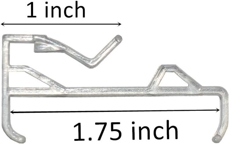 Valance Clips 1-3/4″ 8Pack for High Profile Blinds,Horizontal Faux & Wood Bli…