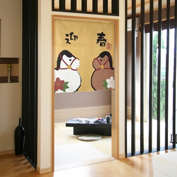 NEW!!! MADE in Japan Noren Curtain – Zodiac Horse Year 2026 New Year