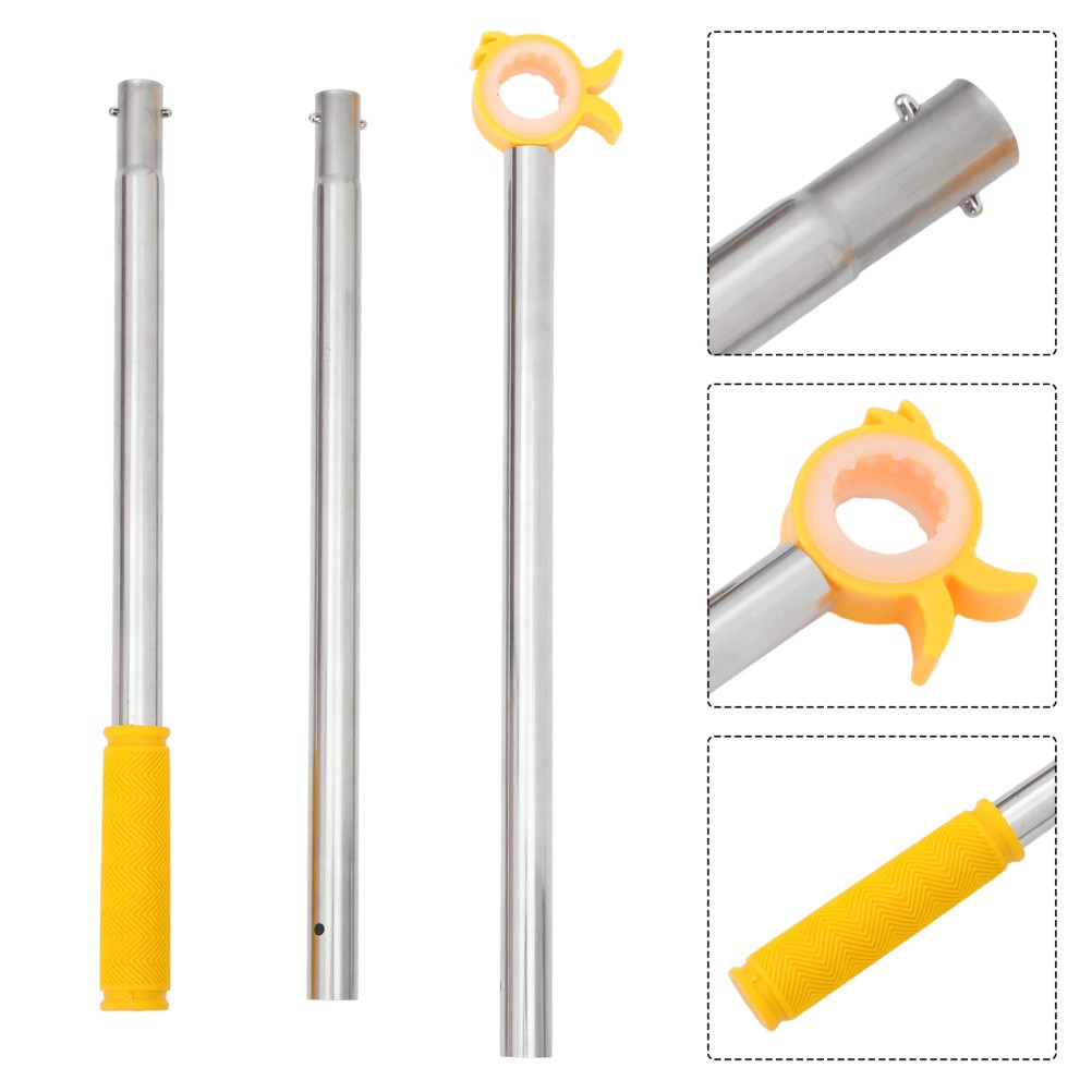 Push Pull Pole Window Opening Rod Curtain Draw Wand High Reach Tool
