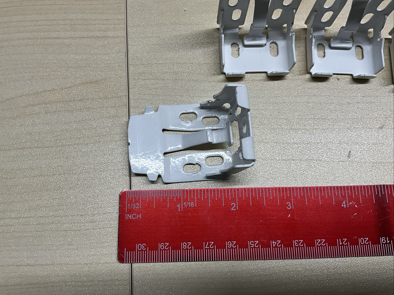 4 Blind Brackets, White 1.25 X 2”