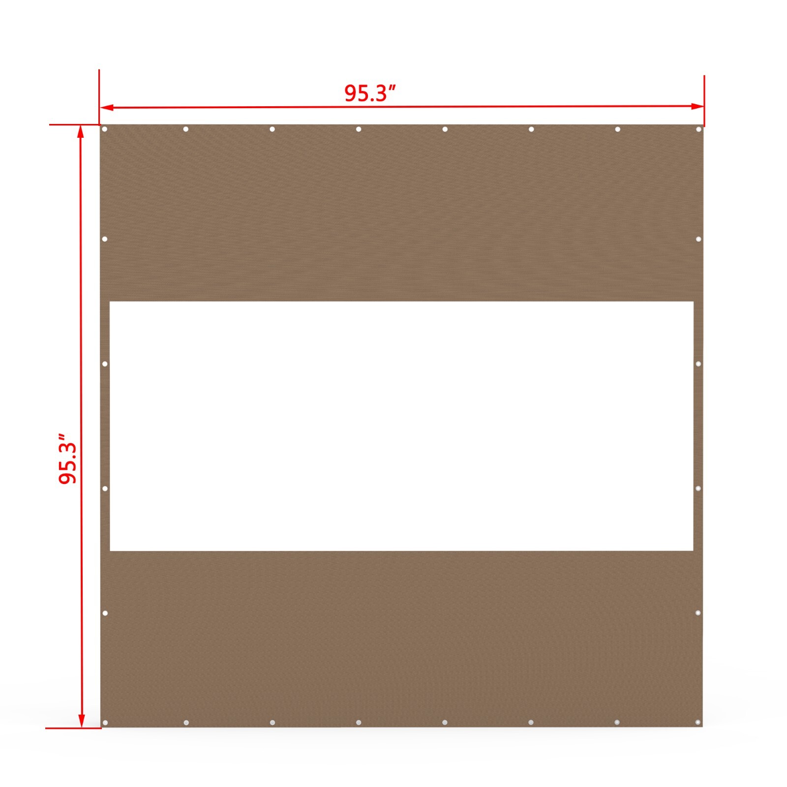 Domi 8x8FT Translucent Plastic Pravicy Curtains w/Eyelets,Elastic ropes,Brown