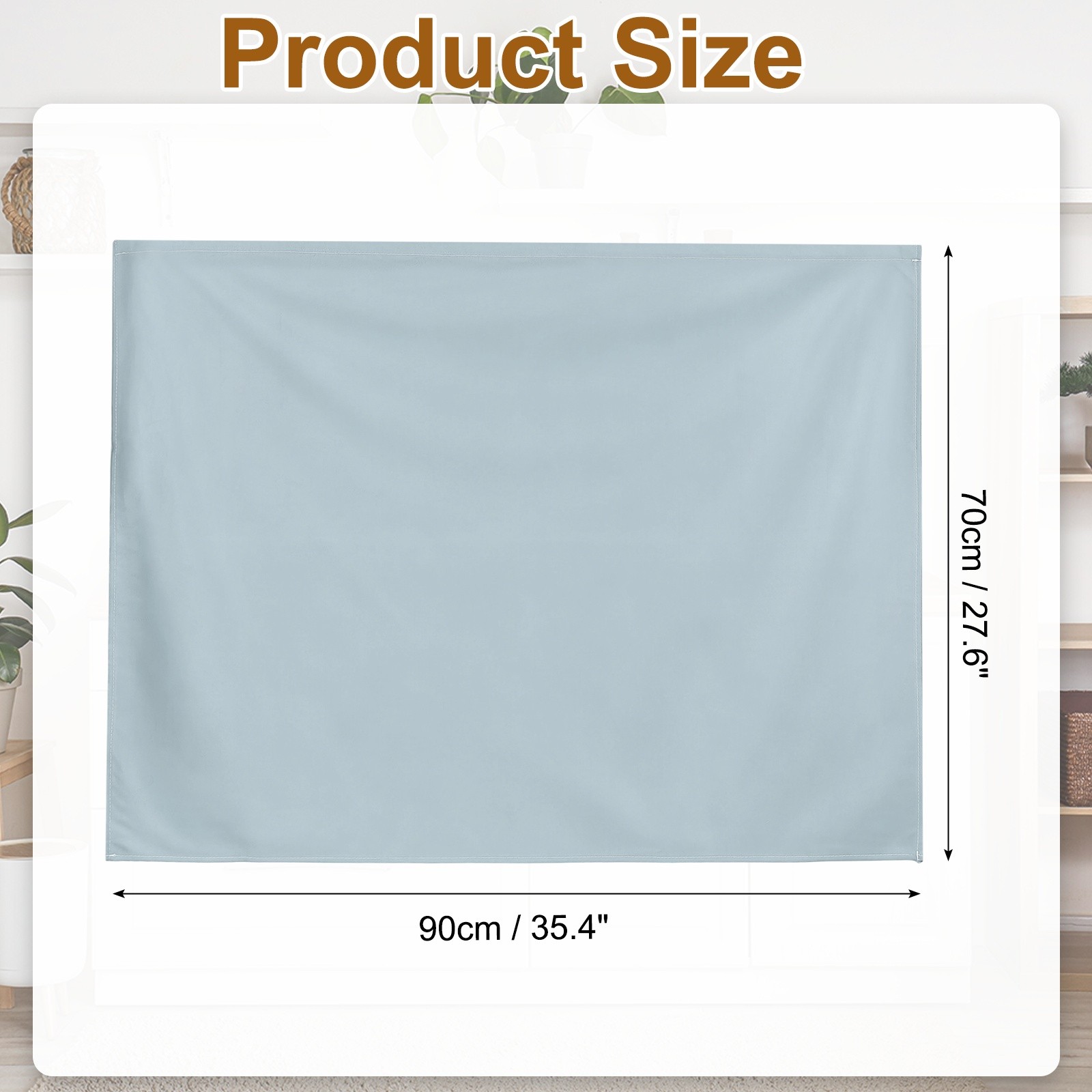 Cabinet Curtains Dust Proof Kitchen Privacy Curtain (35.4″x27.6″ Gray)
