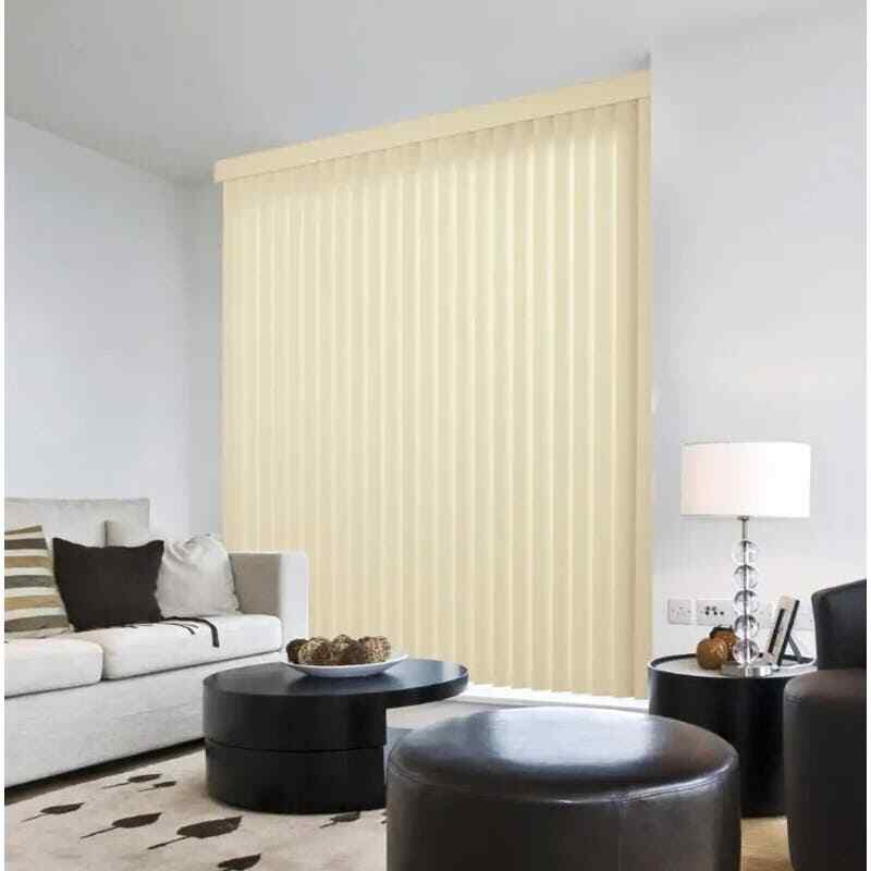 Replcmnt Crown Alabaster Room Darkening, Louvers, 3.5 in. W x 76.75 in. L (9-Pk)