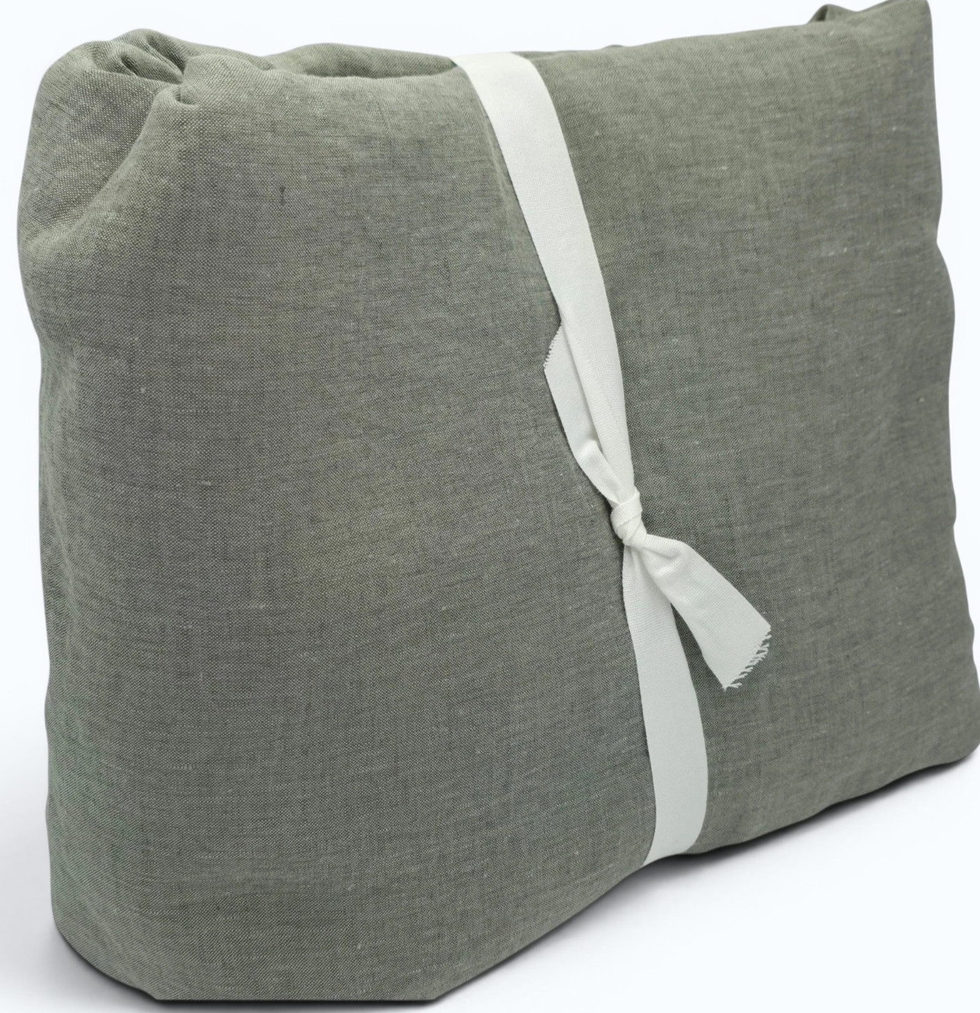 Pottery Barn Belgian Flax Linen Blackout Curtain 100×84 Loden Green Double Wide