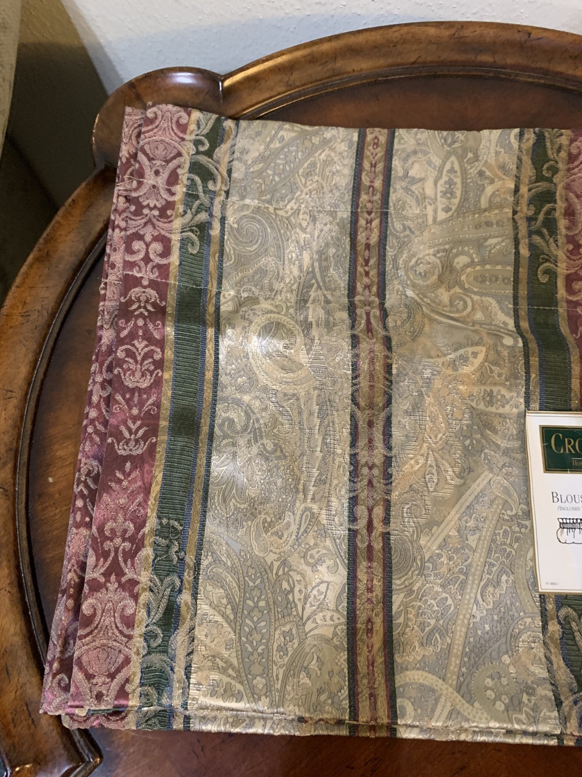 Croscill Dover Manor Townhouse Blouson Valance 84″ x 17.5″ Cotton Blend USA
