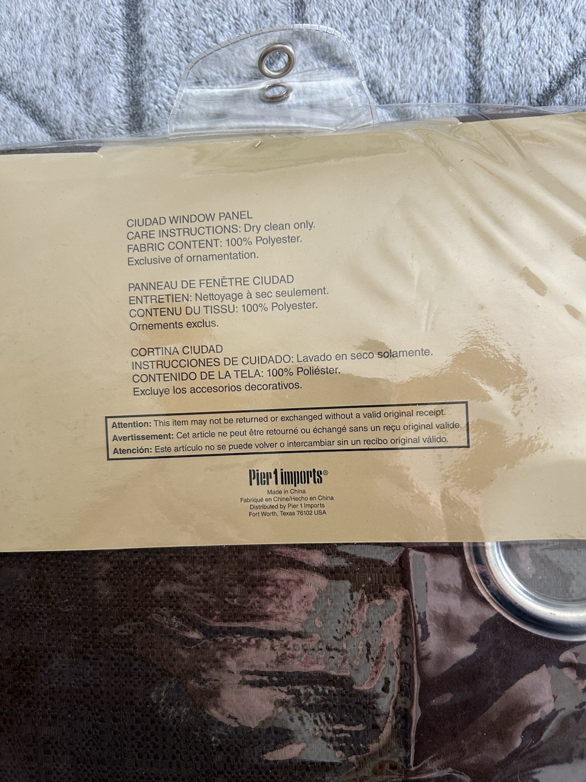 2 Brown Pier One Blackout Curtains Brand New 54×84 Panels($49.50!each)